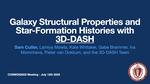 Galaxy Structural Properties and Star-Formation Histories with 3D-DASH
